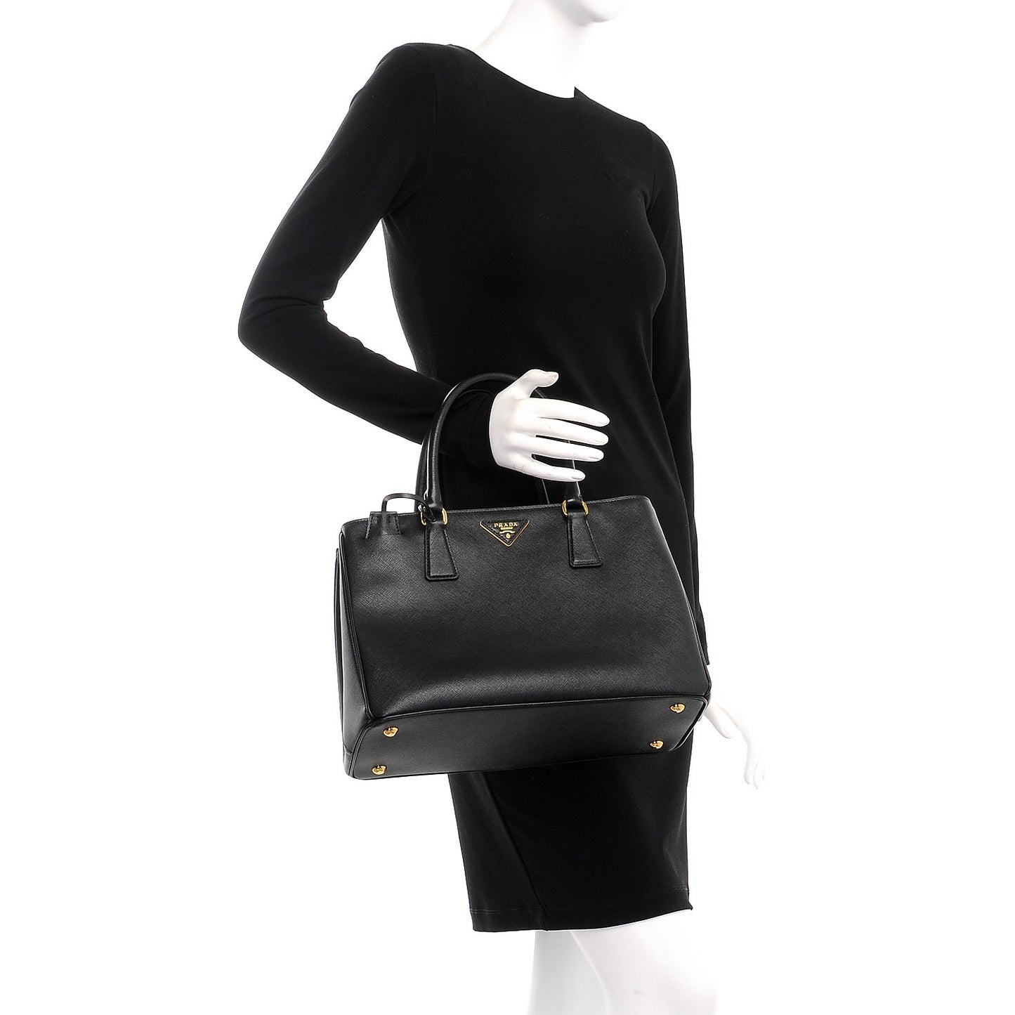 Saffiano Lux Small Tote Nero Black