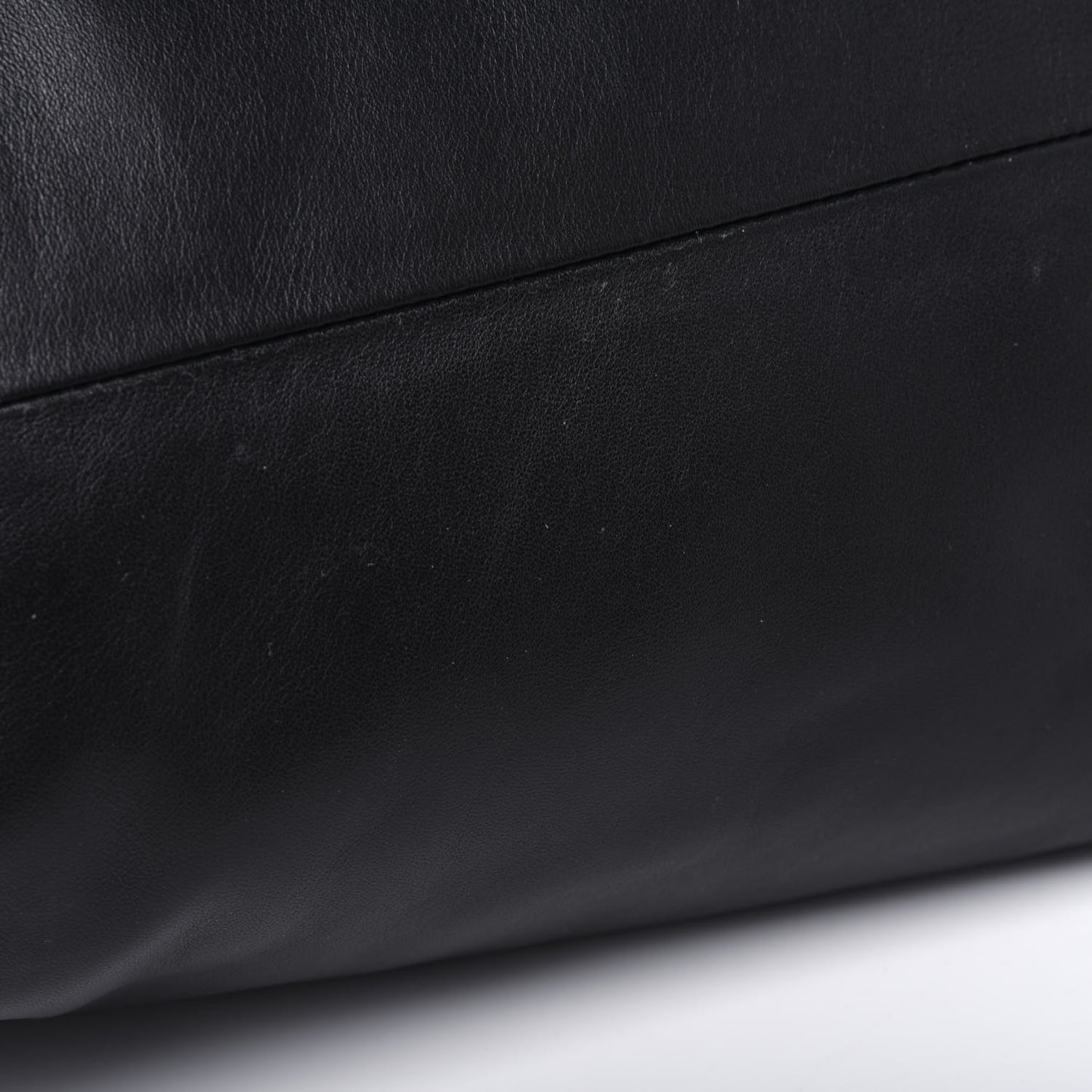 Smooth Butter Calf The Pouch Oversized Clutch Black