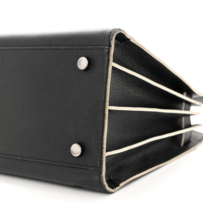 Saint Laurent Calfskin Small Sac De Jour Black White 9 of 13