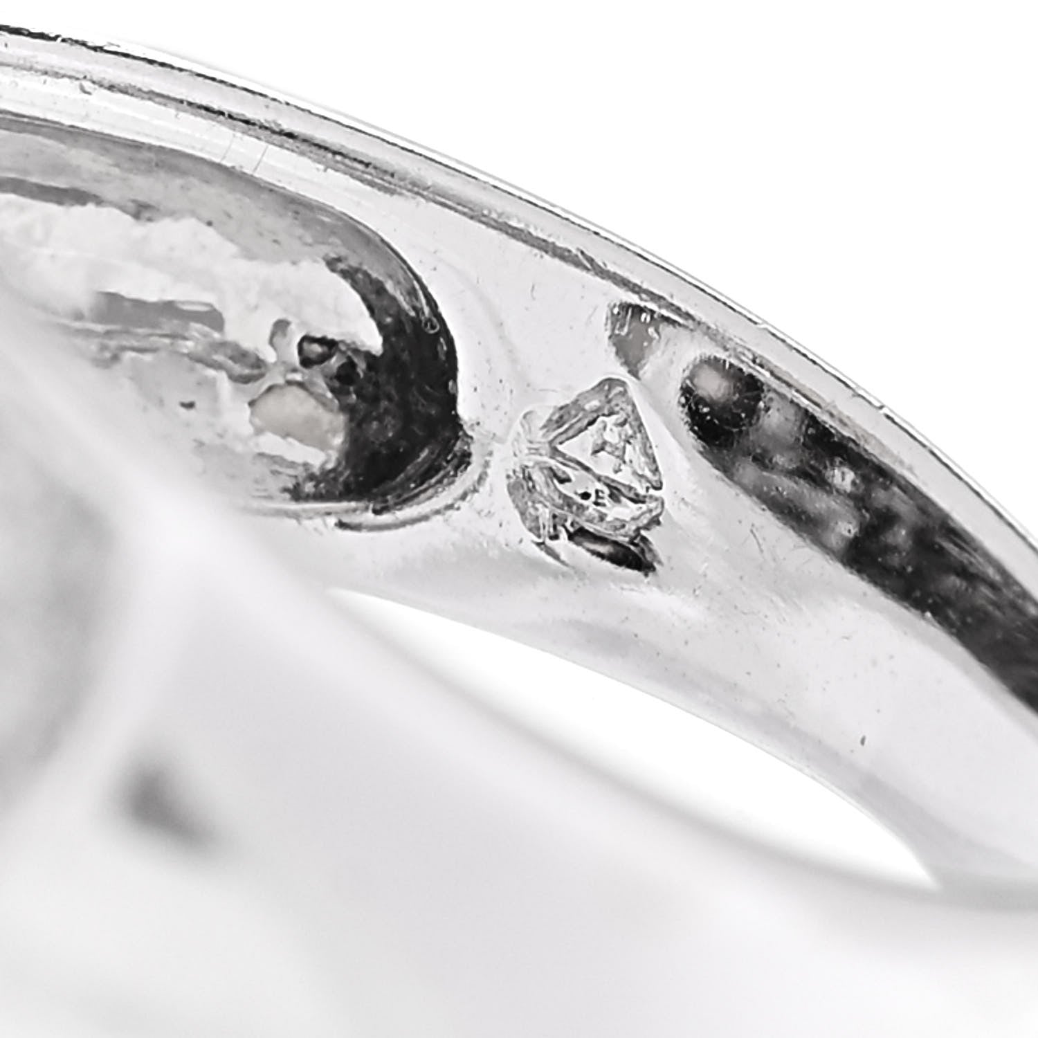 Parker & West by FASHIONPHILE 14K White Gold Diamond Gold Black Cultured Pearl .45ctw Bypass Ring 56 7.5 9 of 9