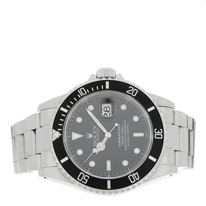 Rolex Stainless Steel 40mm Oyster Perpetual Submariner Date Watch Black 16610 2 of 4