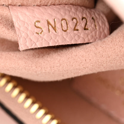 Louis Vuitton Empreinte Monogram Giant By The Pool Marshmallow Hobo PM Bouton De Rose 7 of 13