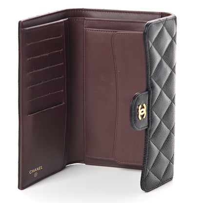 Chanel Caviar Quilted Long Flap Wallet Black 4 of 6