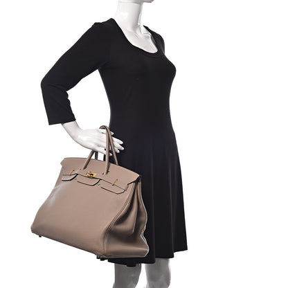 Hermes Togo Birkin 40 Gris Tourterelle 2 of 9