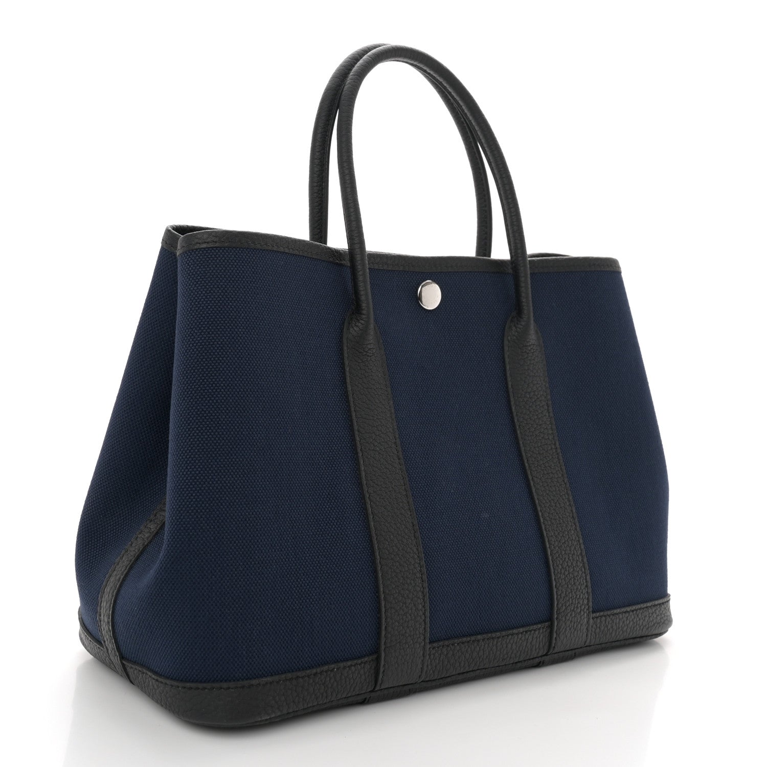 Hermes Toile Militaire Negonda Garden Party 30 TPM Bleu Marine Black 3 of 10