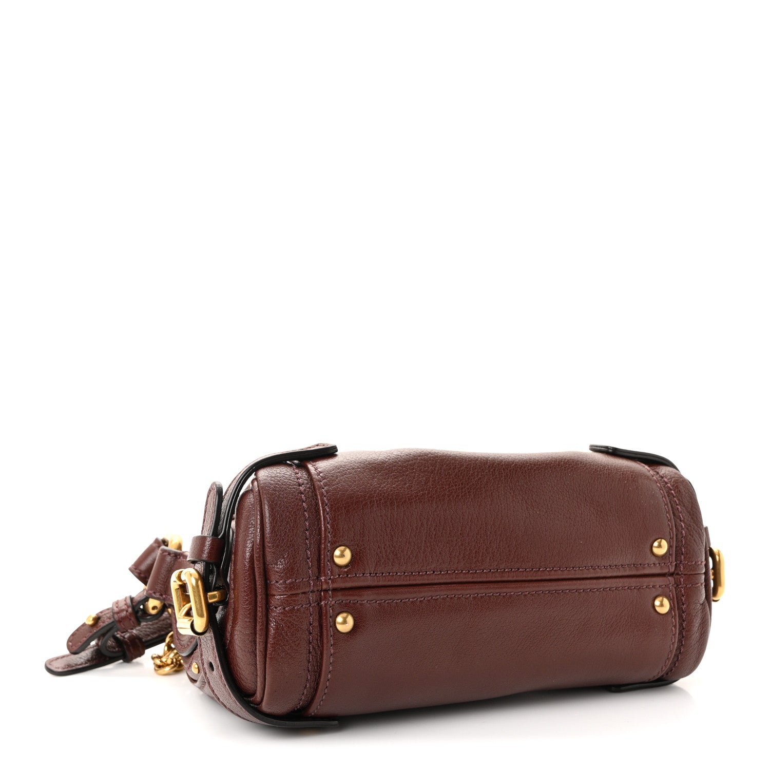 Chloe Grained Buffalo Small Paddington Chain Bag Crafty Brown 4 of 10