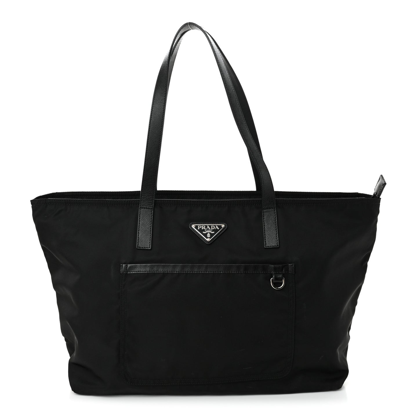 Tessuto Nylon Saffiano Vela Tote Black