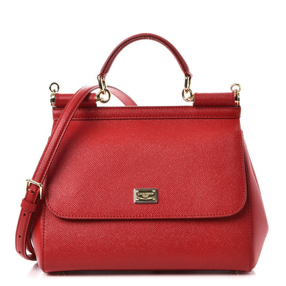 Dolce & Gabbana Dauphine Medium Miss Sicily Satchel Red 1 of 7