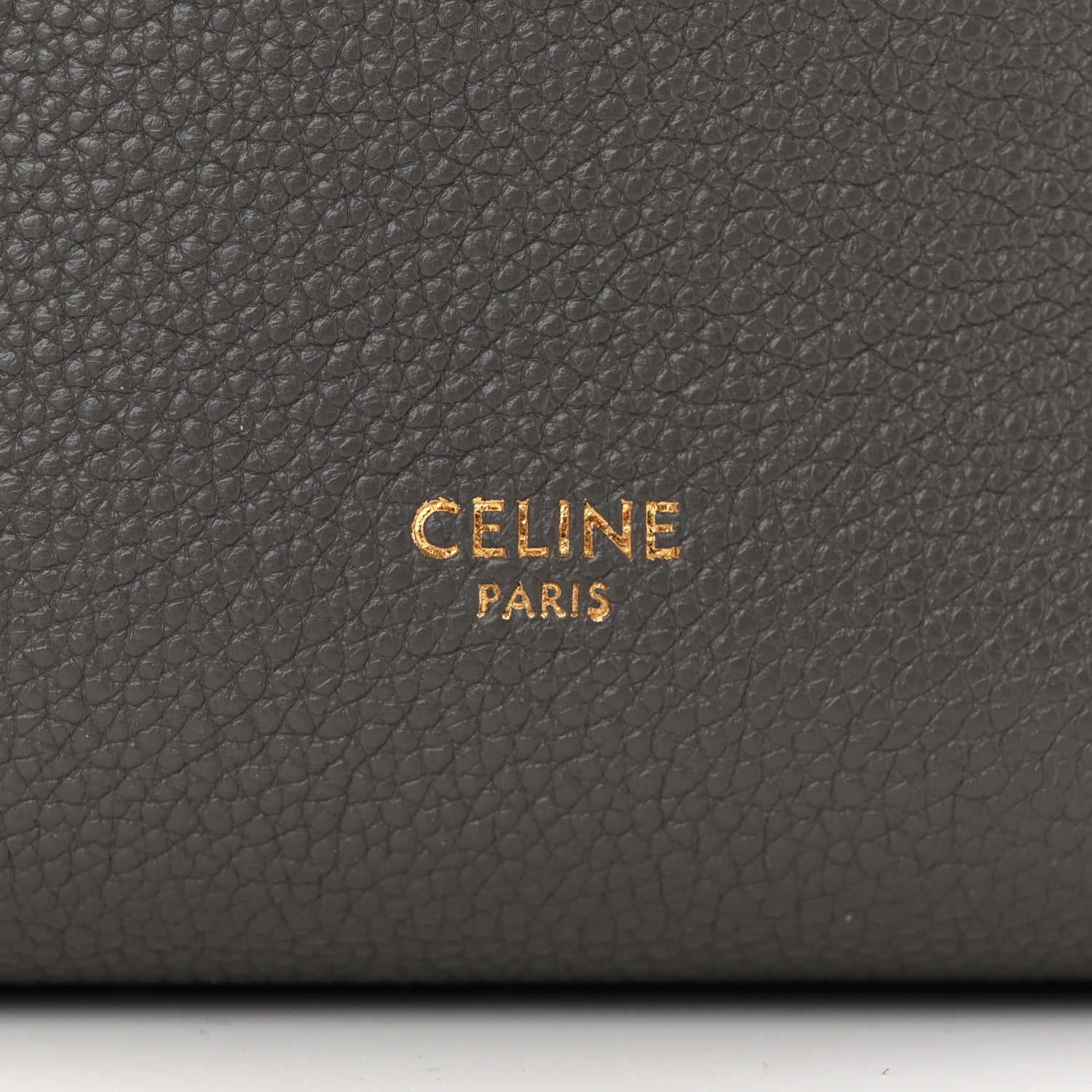 Celine Soft Grained Calfskin Small Sangle Bucket Bag Kohl 6 of 12