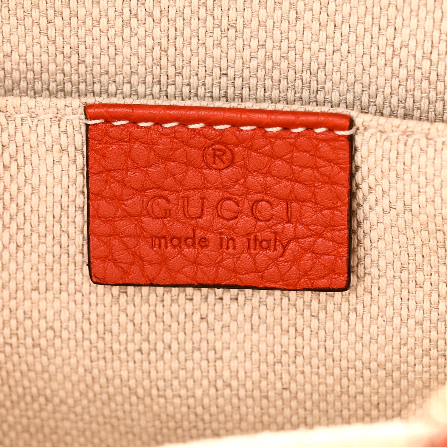 Gucci Pebbled Calfskin Small Soho Disco Bag Sun Orange 6 of 11