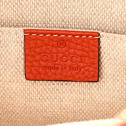 Gucci Pebbled Calfskin Small Soho Disco Bag Sun Orange 6 of 11