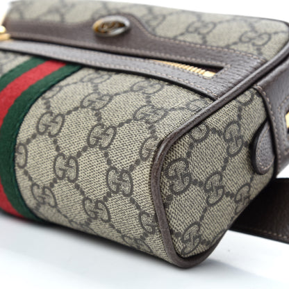 Gucci GG Supreme Monogram Web Small Ophidia Belt Bag 75 30 Dark Brown 7 of 10