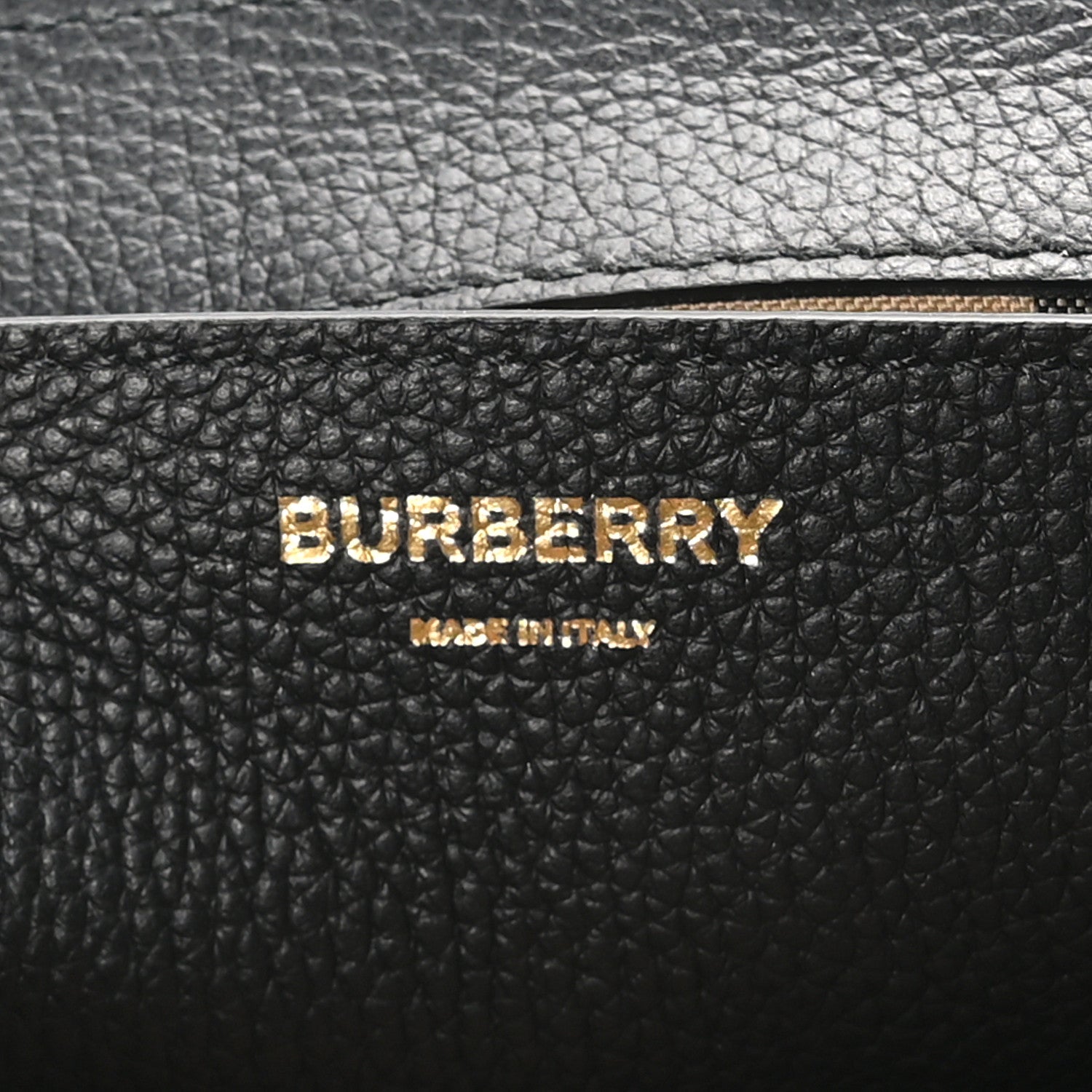 Burberry Grainy Calfskin Vintage Check Note Crossbody Bag Black 6 of 9