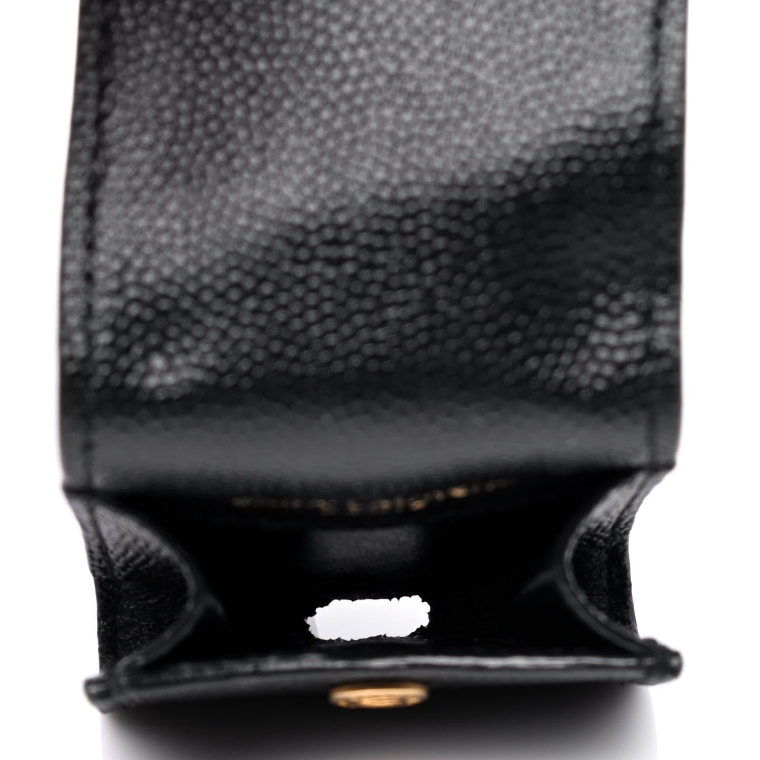 Saint Laurent Grain De Poudre Monogram Airpods Case Black 3 of 4