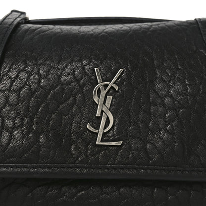 Saint Laurent Grained Lambskin Monogram Mini Niki Chain Satchel Black 8 of 10