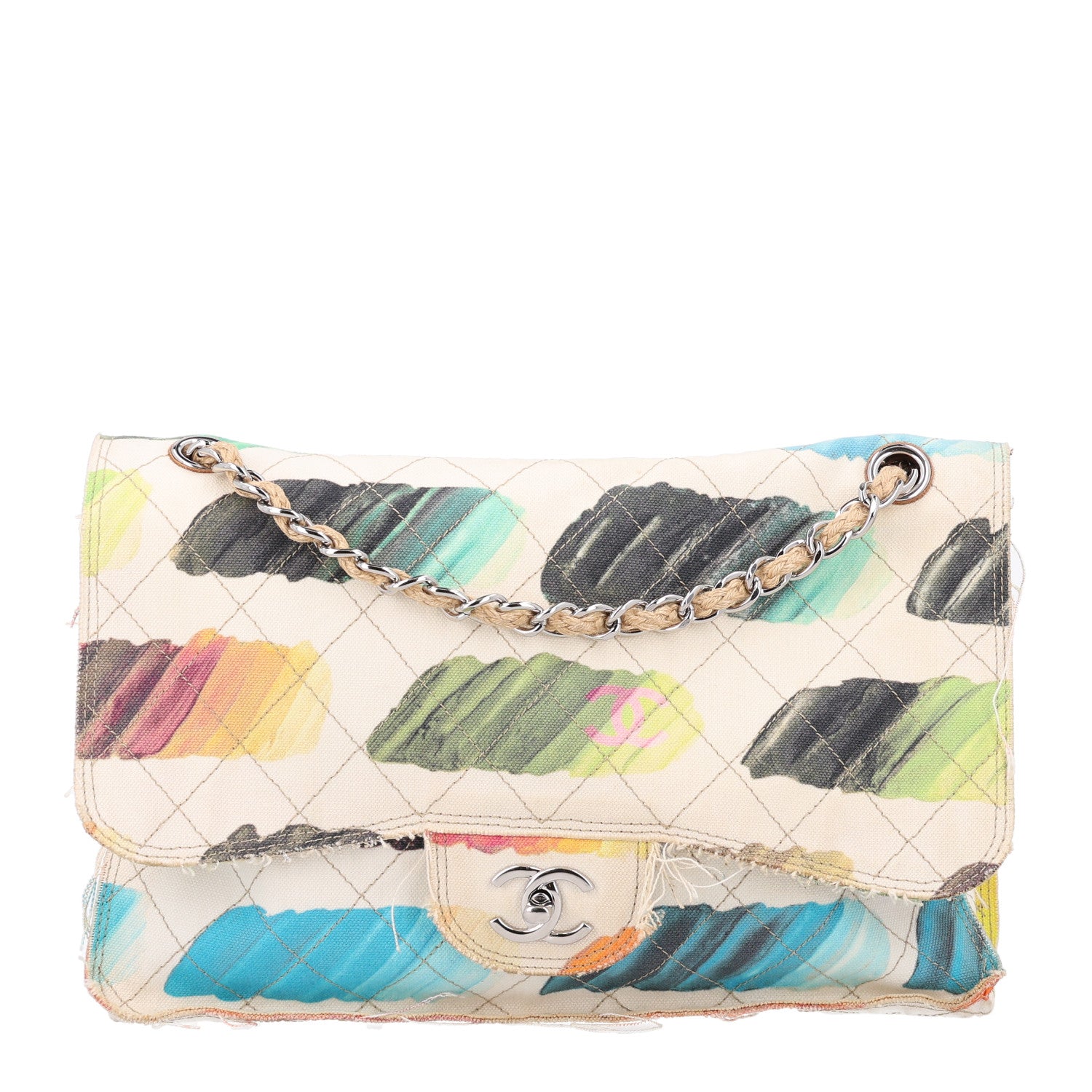 Chanel Canvas Jumbo Colorama Flap Multicolor 1 of 10