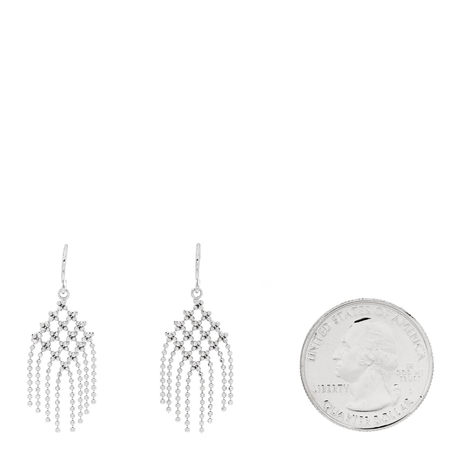 Tiffany 18K White Gold Fringe Earrings 2 of 4