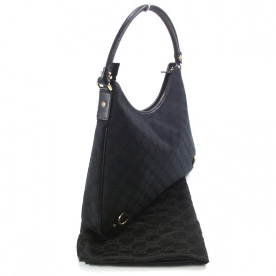 Gucci Monogram Abbey Hobo Black 3 of 10