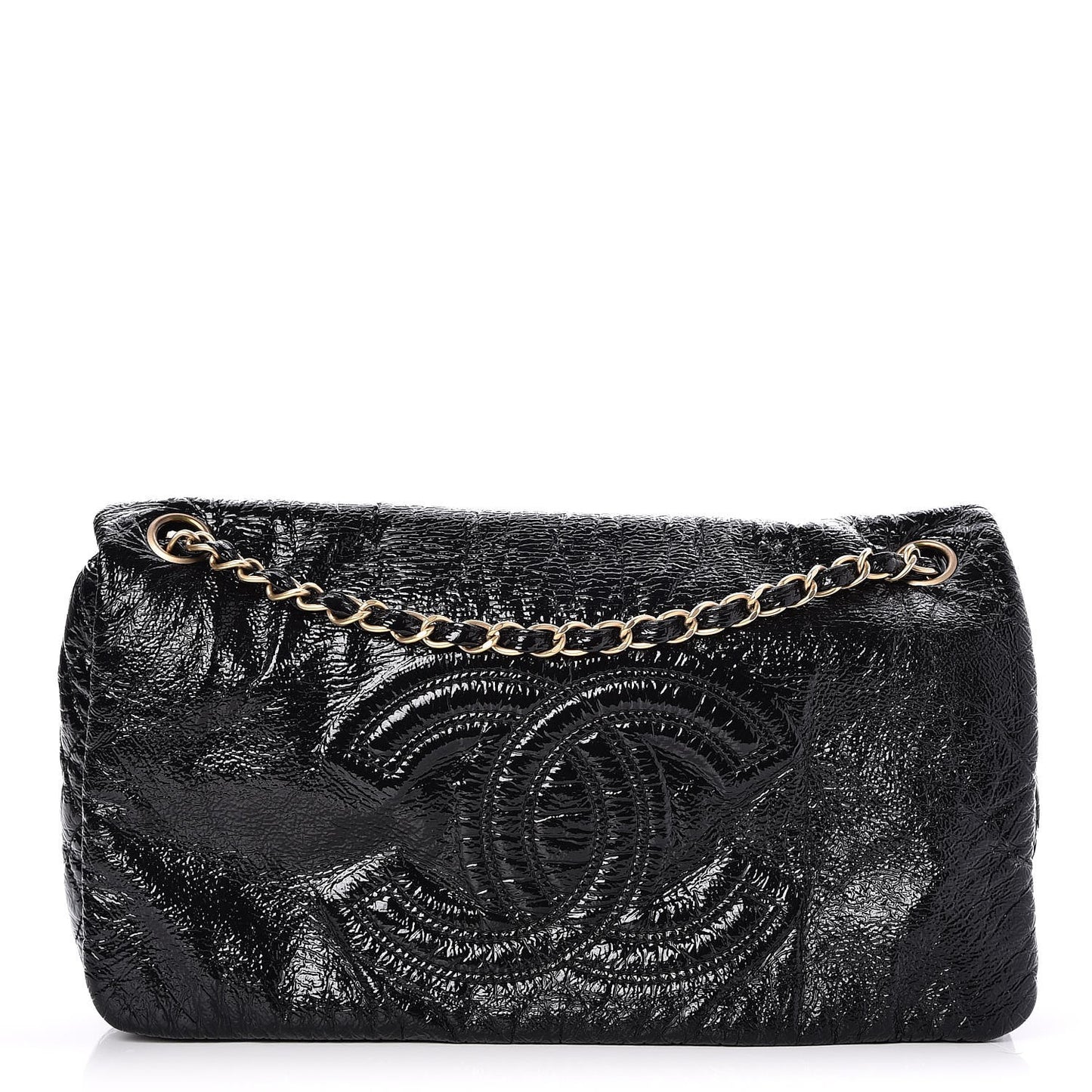Vinyl Medium Rock and Chain Flap Black