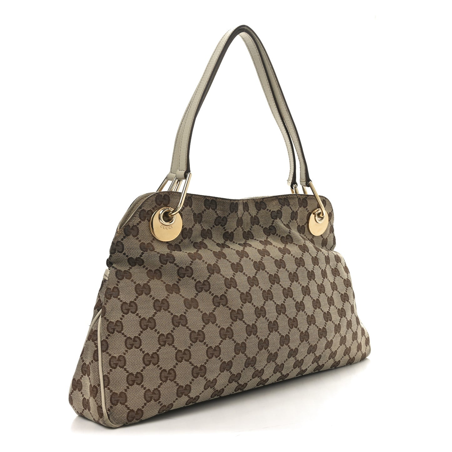Monogram Medium Eclipse Shoulder Bag Off White