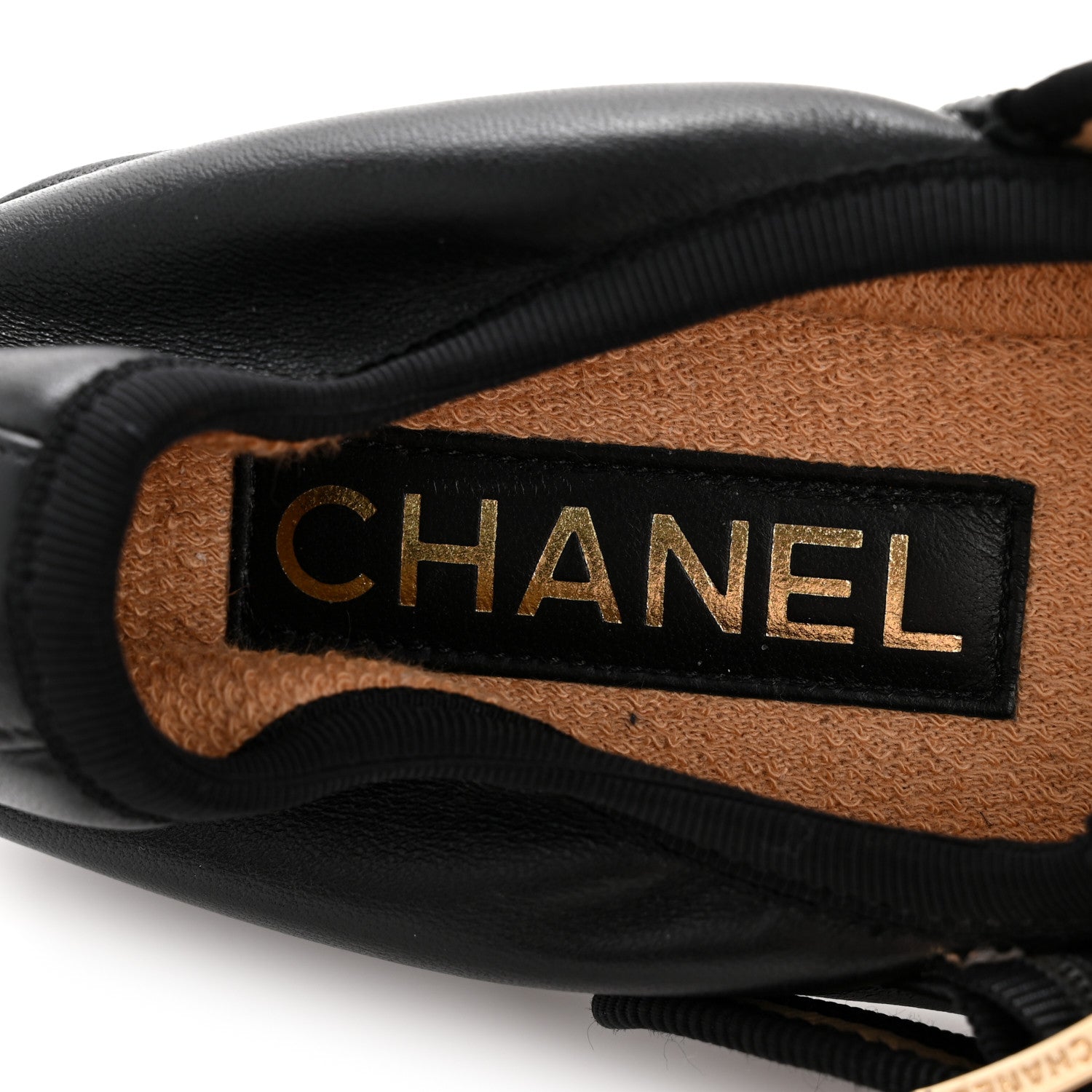 Chanel Lambskin Charm Mary Jane Flats 39 Black 8 of 11