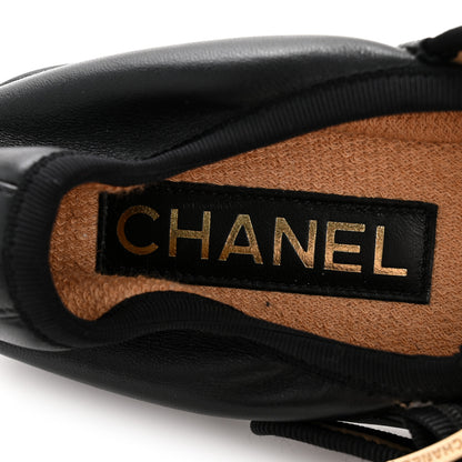 Chanel Lambskin Charm Mary Jane Flats 39 Black 8 of 11