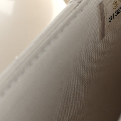 Chanel Goatskin Quilted Chanel 19 Wallet On Chain WOC White 7 of 10