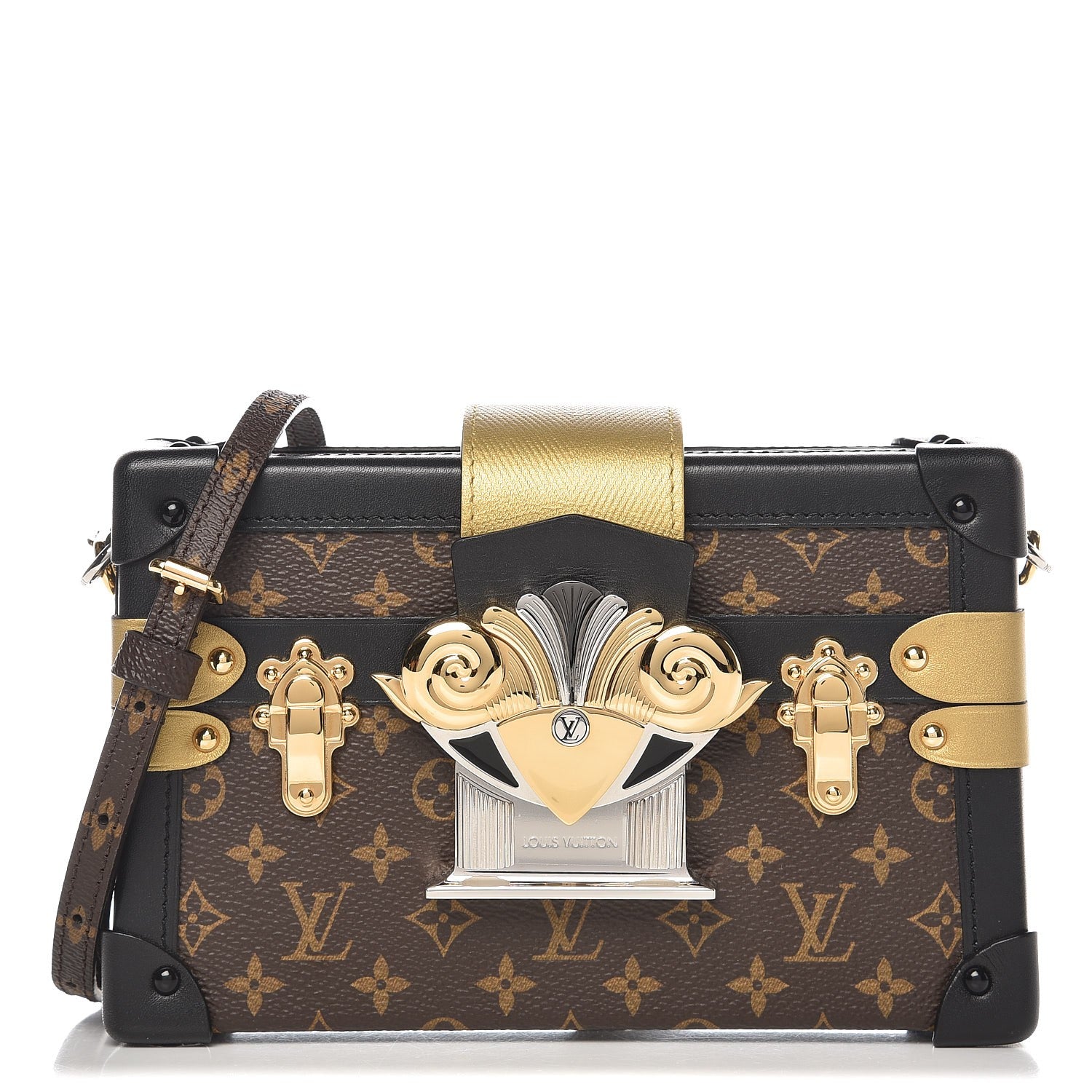 Louis Vuitton Monogram Column Petite Malle Black 1 of 7