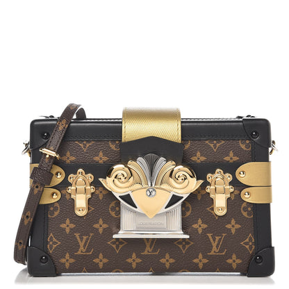 Louis Vuitton Monogram Column Petite Malle Black 1 of 7