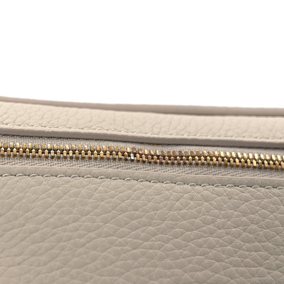 Loro Piana Grained Calfskin Extra Pocket Mini Pouch Light Travertine 10 of 10