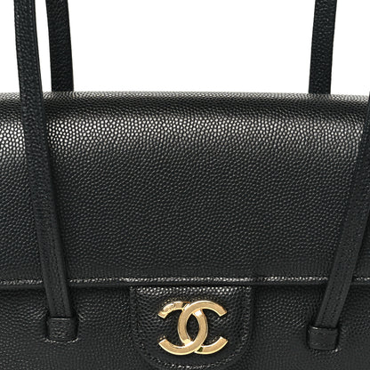 Chanel Shiny Caviar Mini Preppy Coco Shoulder Bag Black 8 of 10