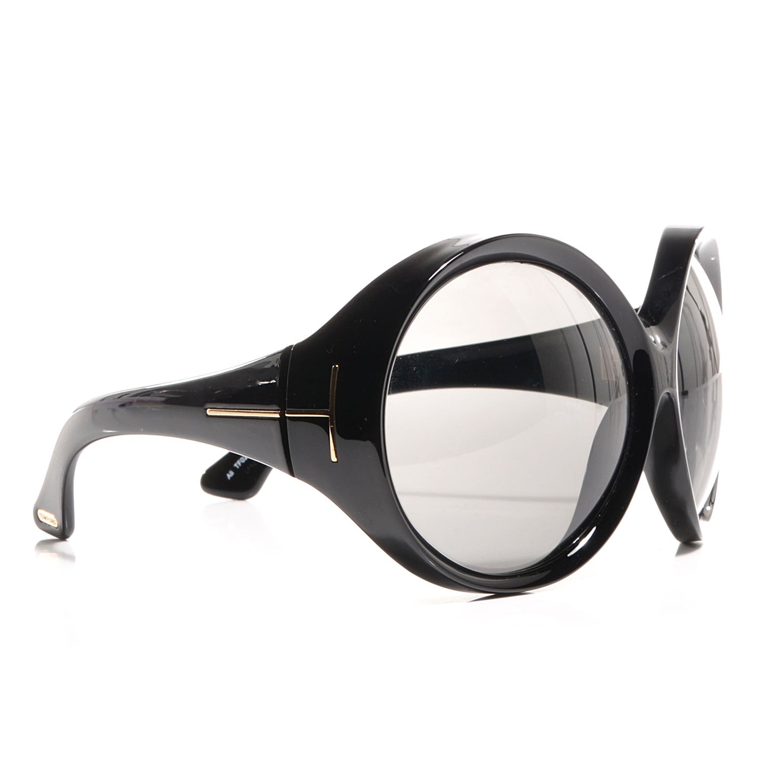 Tom Ford Ali Oversized Round Sunglasses TF0221 Black 3 of 5