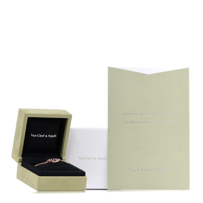 Van Cleef & Arpels 18K Rose Gold Carnelian Onyx Lucky Spring Closed Wing Ladybug Bracelet 6 of 6