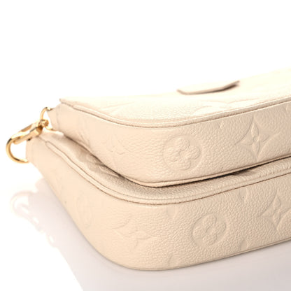 Louis Vuitton Empreinte Monogram Giant Multi Pochette Accessories Cream 9 of 12