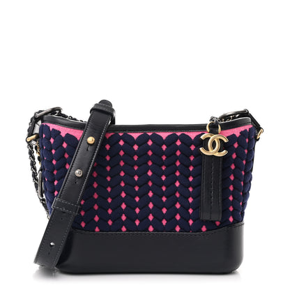Chanel Wool Calfskin Small Gabrielle Hobo Dark Navy 1 of 10