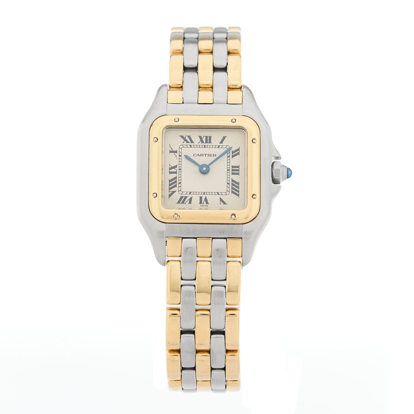 Stainless Steel 18K Yellow Gold 22mm Panthere Quartz Watch