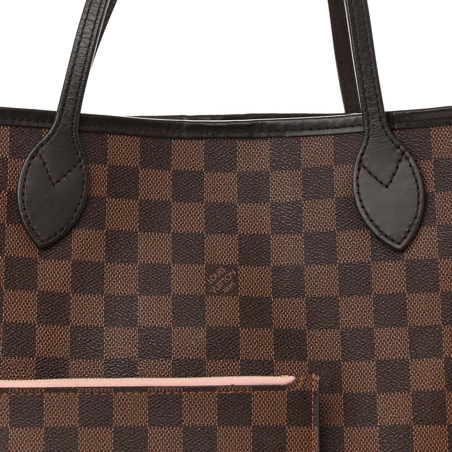 Damier Ebene Neo Neverfull MM Rose Ballerine