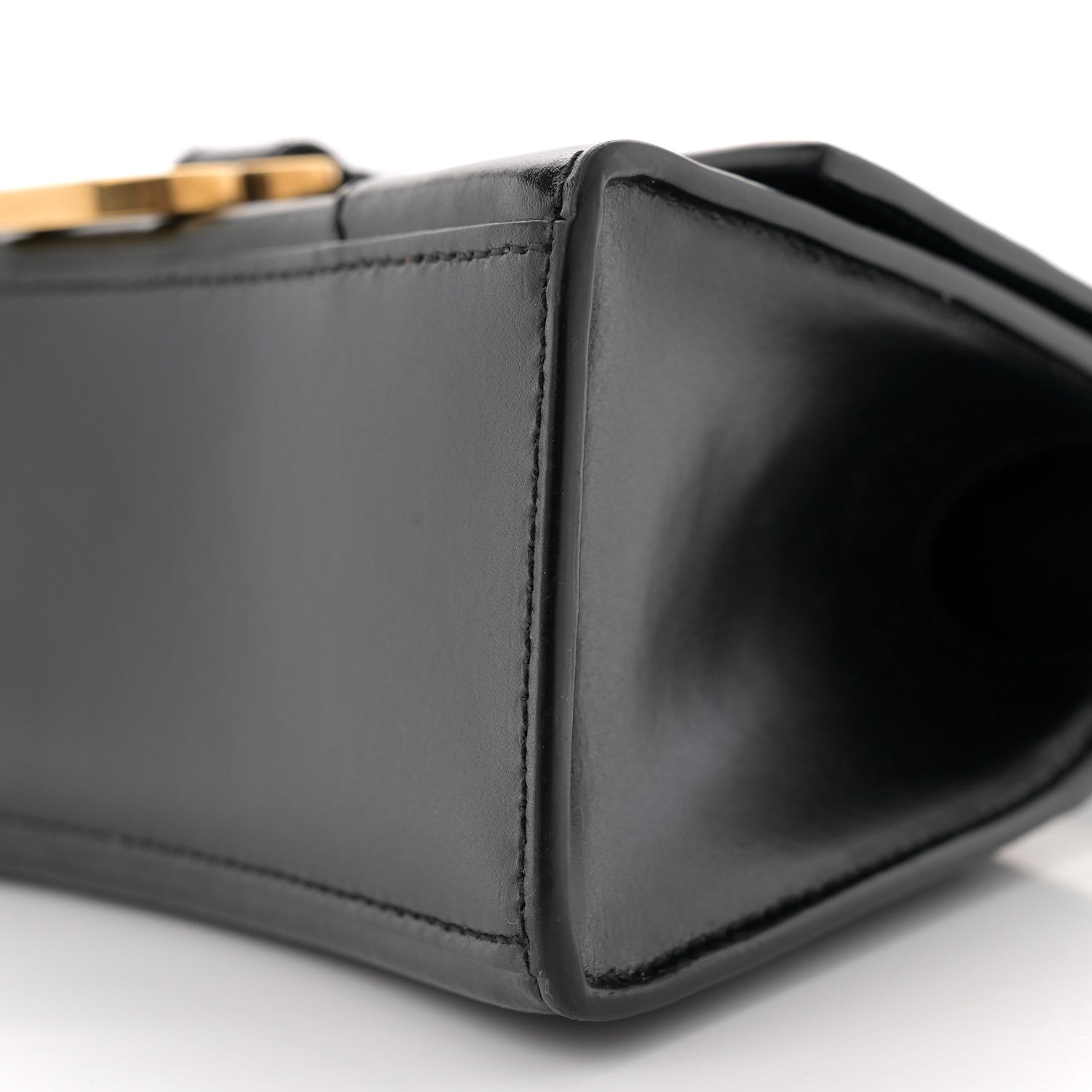 Balenciaga Shiny Box Calfskin Hourglass Top Handle Bag XS Black 10 of 10
