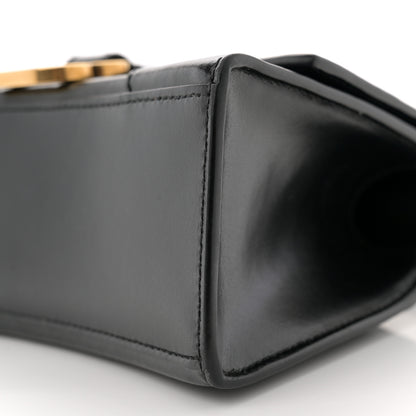 Balenciaga Shiny Box Calfskin Hourglass Top Handle Bag XS Black 10 of 10