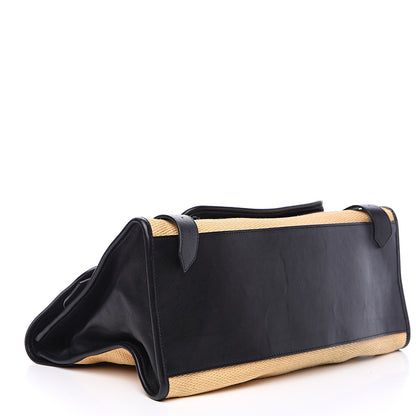 Proenza Schouler Calfskin Straw PS1 Keep All Black 3 of 15