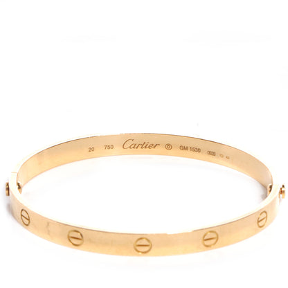 Cartier 18K Yellow Gold LOVE Bracelet 20 3 of 4