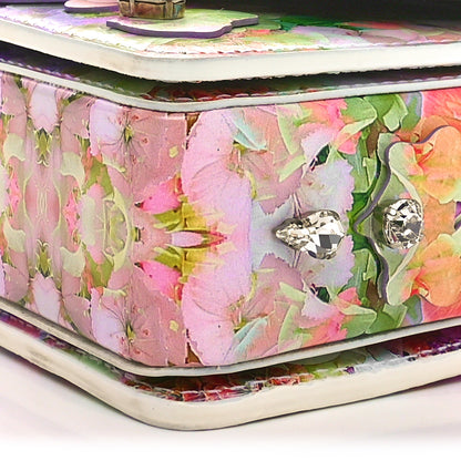 Christian Louboutin Calfskin Crystal Blooming Loubi54 Crossbody Multicolor 9 of 9