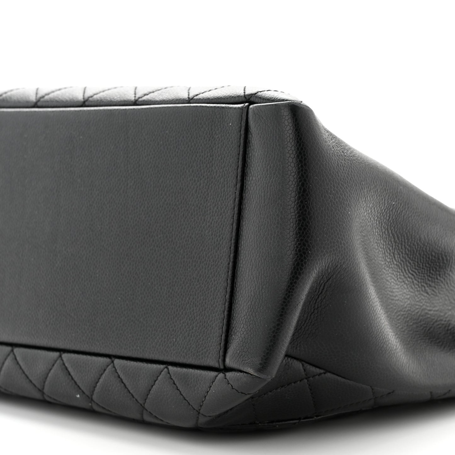 Caviar Quilted Grand Shopping Tote GST Black