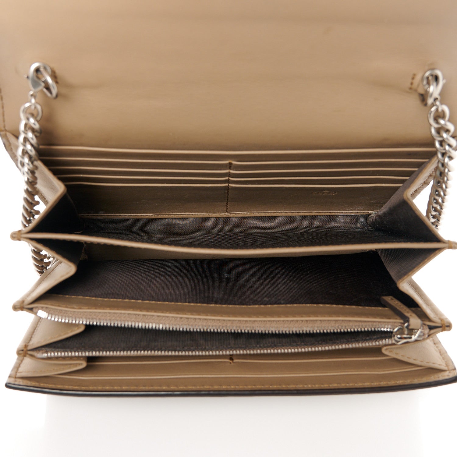 Gucci GG Supreme Monogram Mini Dionysus Chain Wallet Beige Taupe 5 of 10