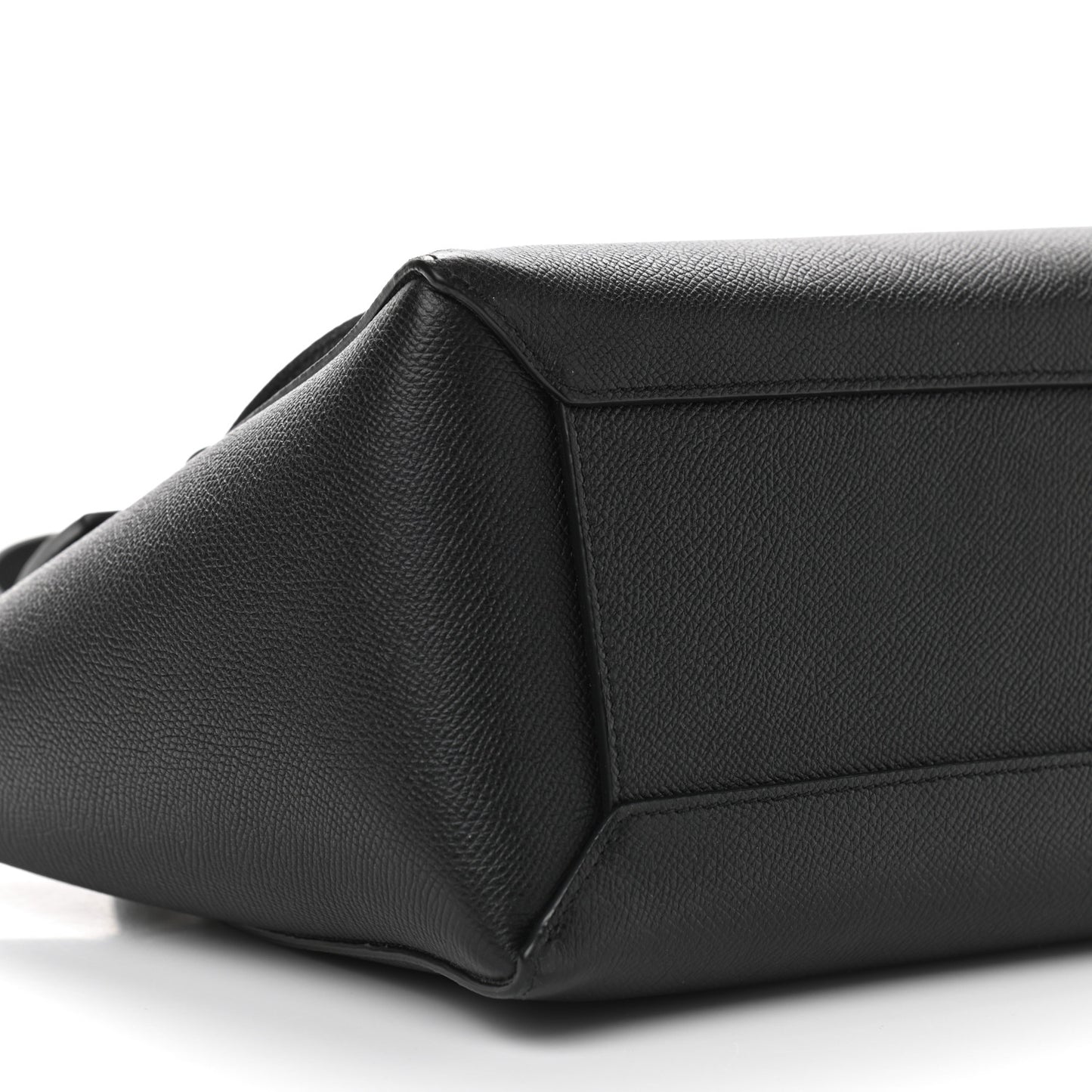 Grained Calfskin Micro Belt Bag Black