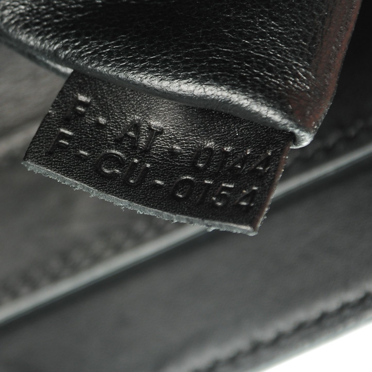 Smooth and Textured Calfskin Micro Bi-Color Luggage Black White