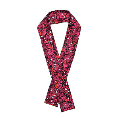 Louis Vuitton Silk Rock'n'Roses Bandeau Berry 1 of 5