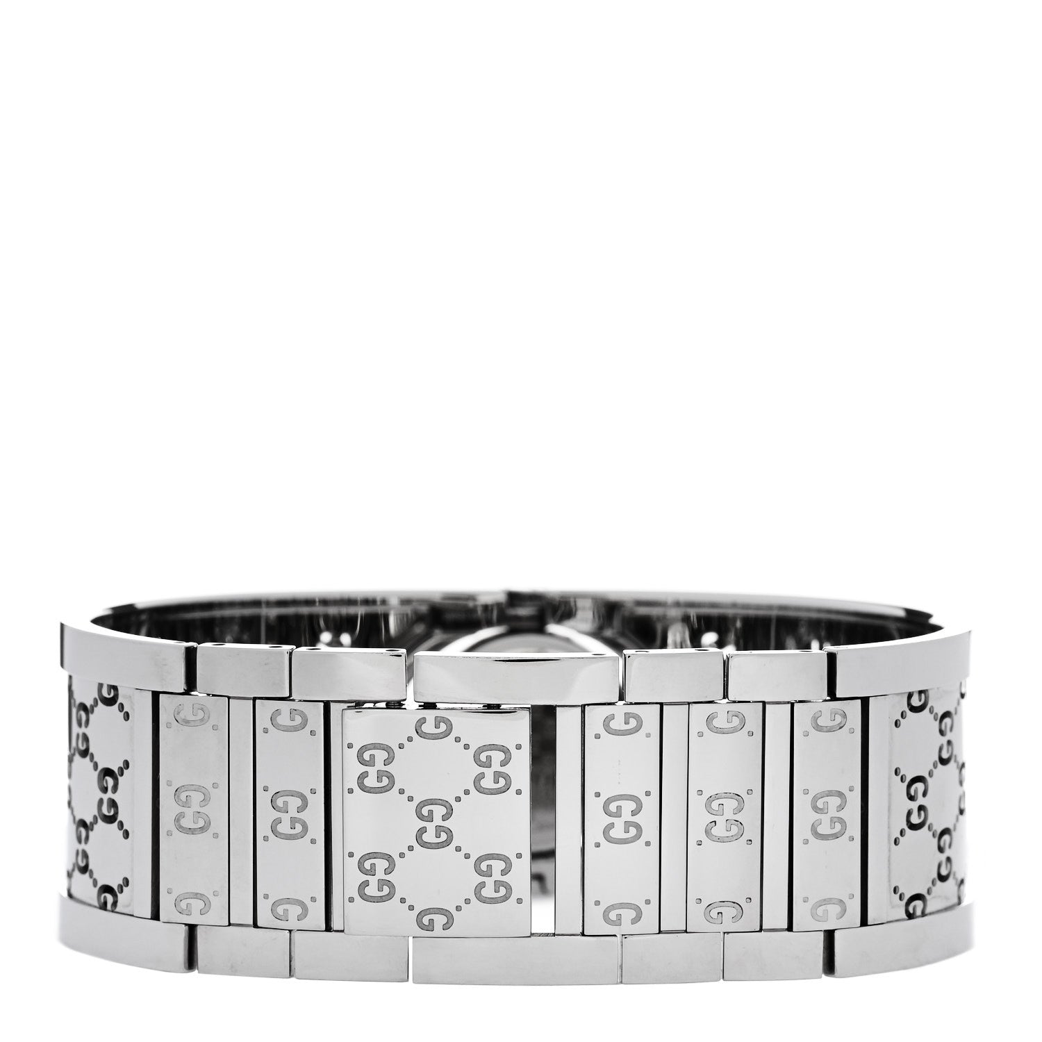 Gucci Stainless Steel Diamond Bezel Mother of Pearl 23mm Twirl Quartz Watch 3 of 5