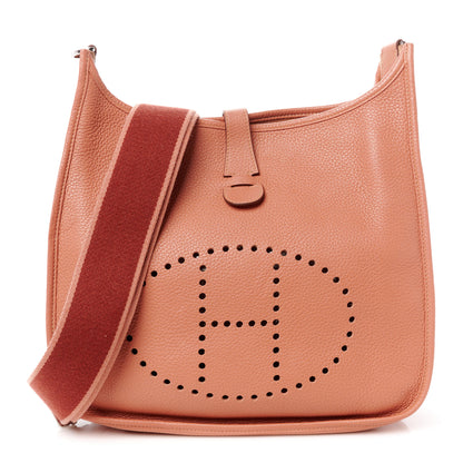 Hermes Taurillon Clemence Amazone Evelyne III GM Crevette 1 of 13