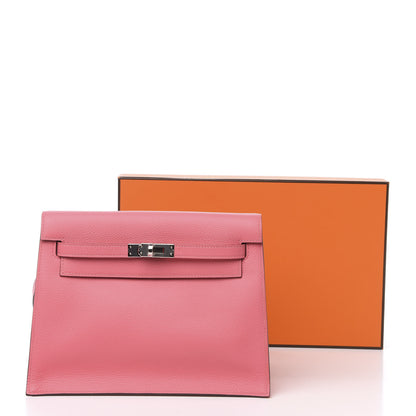 Hermes Evercolor Kelly Danse II Belt Bag Rose Azalee 5 of 5